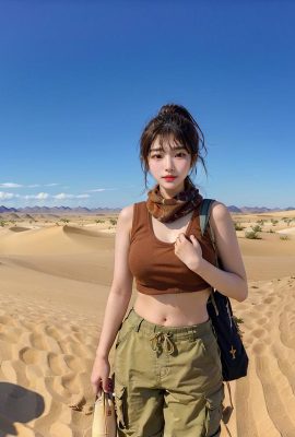 KI-Generierung ~ NATSUNE_AI-Desert Oasis (Desert Greenshu)