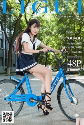 [Ligui Internet-Schönheit] 20171207 Modell Xiaoxiao Fahrrad Schöne Beine