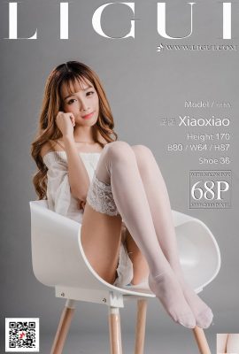 (LiGui Internet Beauty) 20.09.2017 Model Xiaoxiao zerkleinertes Schweinefleisch vs. weiße Seiden-High-Heels, schöne Beine (69P)