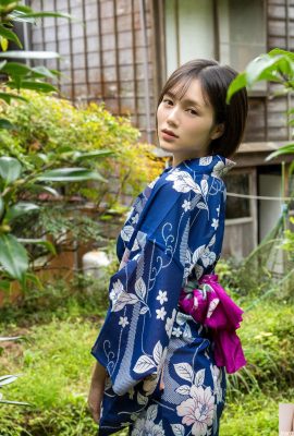 (Ryomori Yuki) „Das schöne göttliche Gesicht“ trägt einen Kimono und ist verführerisch und charmant (28P)