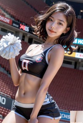 AI Generation~AI OFUG-Sie spielte als Cheerleaderin (Captain 她裝艮啦啦)