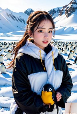 KI-Generation~NATSUNE_AI-Antarktis-Mädchen
