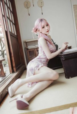 (Online-Sammlung) Welfare Girl Fairy Moon „Pink Cheongsam“ VIP Exclusive Full (23P)