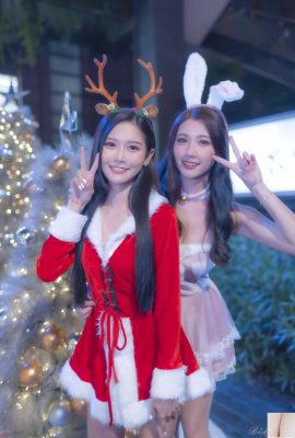 (Extrakapitel über schöne Beine) Langbeiniges Beauty-Model Xu Huiling, Weihnachtsmädchen mit High Heels und schönen Beinen (103P