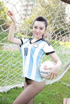 AISS Jiahui Football Chapter Super elegantes Gesicht, super schöner Körper, heißes und sexy Kleid 01 (80P)