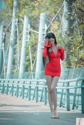 (Online-Sammlung) Taiwanesisches Mädchen mit schönen Beinen – Xu Lingling Outdoor-Fotoalbum (9) (100P)
