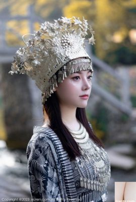 Mutige und sexy Interpretation wunderschöner Schönheiten in Kostümen ethnischer Minderheiten – Doubanjiang (60P)