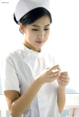(Privatfotografie von Lu-Modell) Die Versuchung der Krankenschwester Chinesisches Modell-Youyou(50P)