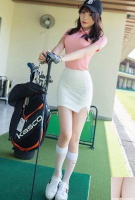 Der hüftbetonte kurze Rock des Golfmädchens Zhizhi ist süß und sexy (58P)