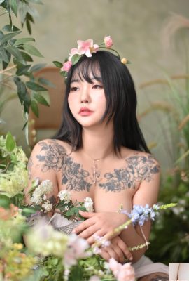 (Jeon BoYeon) Koreanische Schönheit zeigt ihre schöne Figur und kann der Versuchung kaum widerstehen (55P)