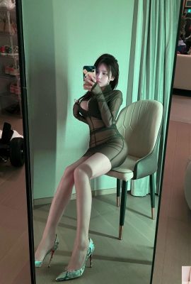 (Online-Sammlung) Welfare Girl Running Jingluoers „Green See-through Outfit“ VIP Exclusive Full (35P)