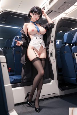 Sexy Pure Desire Stewardess (KI-generiert)