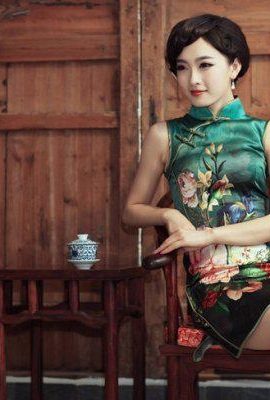 Ölgemälde einer bezaubernden Cheongsam-Schönheit (8P)