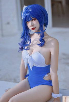 (Online-Sammlung) Welfare Girl Erzuo „Blue Pola Badeanzug“ VIP Exclusive (46P)