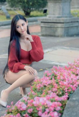 (Beauty Legs Extra) Langbeiniges Beauty-Model Xu Huiling, Ledershorts, High Heels und schöne Beine (87P)