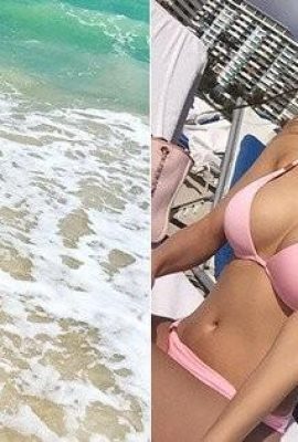 Die schönste Landschaft in Miami Beach! Die heißen Bikinifotos des heißen Mädchens Carina Lee gehen unter Internetnutzern viral: Taiwans heißes Girl Nr. 1 (20P)