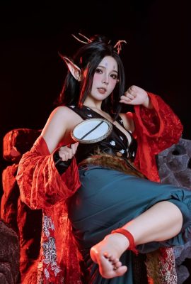 Juli Meow (Foto) „Schwarzer Mythos Wukong · Fox Fairy Pingping (Schwarzohr-Red Boy Transformation Edition)“ (80p)