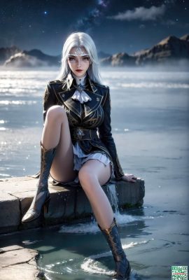 (KI erzeugt) Die peerless Tangmen Ling Luochen White Hair 3
