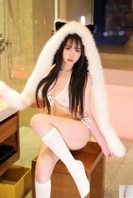 (Internetsammlung) Soft Love – Xiuren Modell weißes Kätzchen (73p)