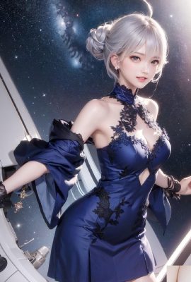 Miorine Rembran-blaues Kleid2