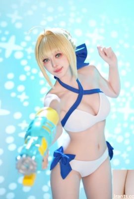 Coser -Göttin „Xuanzi“ ist charmant und süß und süß, sie zeigt ihre super sexy „Big Boobs“ (10p)