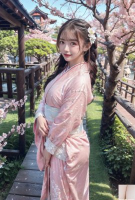 Sakura+Blüten+und+Kimono+Mädchen+Photobook