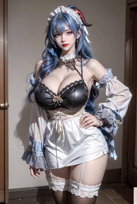 かんう (Ganyu Maid Outfit-Genshin Gott)