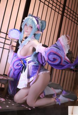 (Internetkollektion) Shui Miao Aqua Cosplay Yumemizuki Mizuki – Genshin Impact (69p)