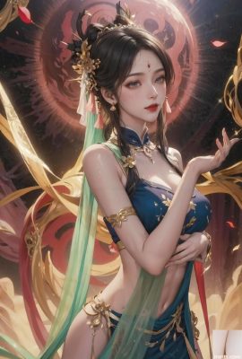 Dunhuang.in den Himmel