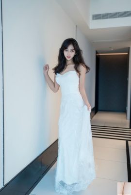 (Online-Sammlung) Das neueste Werk der schönen Schönheit Shi Anan am 31. Oktober mit undichten Brüsten und einer Fotze in weißer Gaze