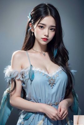 ★PATREON★ (AI Kaori) Set 1 – Blaue Unterwäsche