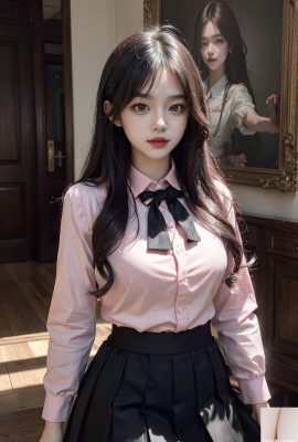 ★PATREON★ (AI Kaori) Set 1 – Mädchen mit rosa Hemd