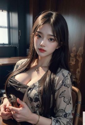 ★PATREON★ (AI Kaori) Set 1 – Süßes Mädchen mit elegantem Kleid